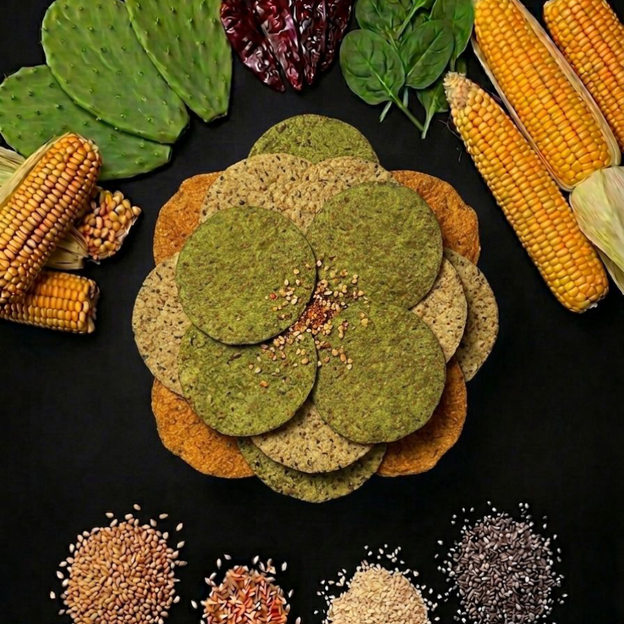 Tostalinaz con nopal + espinaca 200g